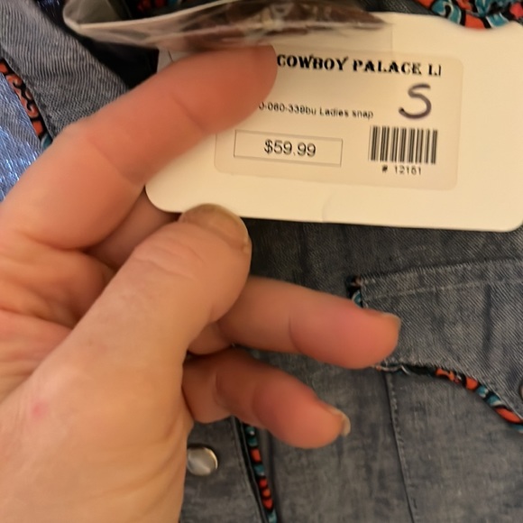 Cowboy shirt size small womens purchased in Jackson Hole WY - Picture 3 of 4